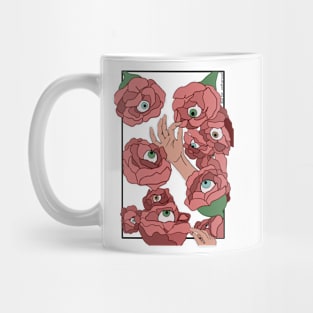 Flowers with eyeballs Mug